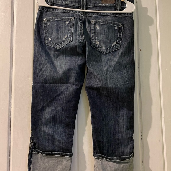 Harley-Davidson y2k(2011) cropped jeans size 4 EUC - Picture 5 of 9